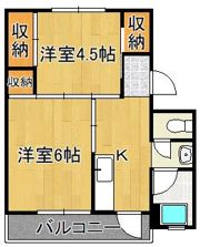 ビレッジハウス白野江1号棟の間取り画像