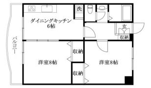 ソレイユ中央の間取り画像