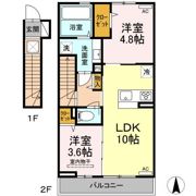 アテリア弐番館の間取り画像