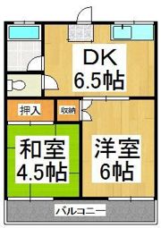 コーポ名取1号棟の間取り画像