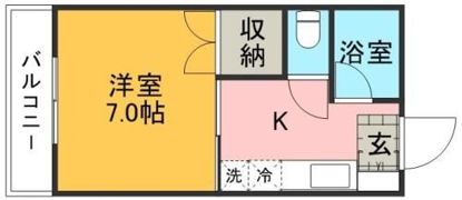 シャポー渡鹿の間取り画像