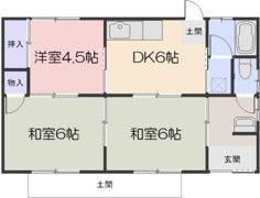 大福H様貸家 中の間取り画像
