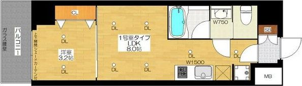 ブエナビスタ西天満の間取り画像