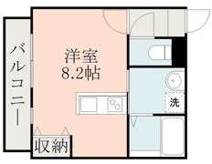 AFIELD黒髪の間取り画像
