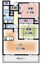 ベルデュール四條畷の間取り画像