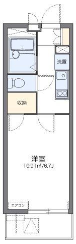レオパレススマイルハウスK＆Kの間取り画像