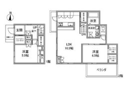 再度筋町戸建の間取り画像