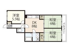 ダイアパレス大芝の間取り画像