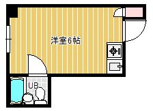 堀江グリーンハイツの間取り画像