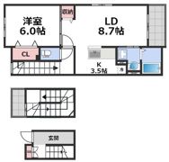 グランツ 旭の間取り画像