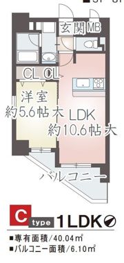 ティーズガーデンの間取り画像