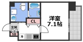 JPレジデンス大阪城東Ⅱの間取り画像