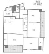 芦屋三条マンションの間取り画像