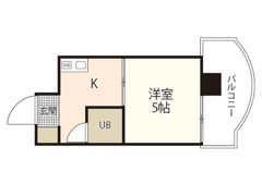 ハイネス江波の間取り画像