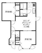 ヴィラ軽井沢Bの間取り画像