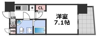セレニテ阿波座ミラクの間取り画像