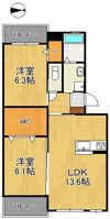ERIOS COURT 永犬丸の間取り画像