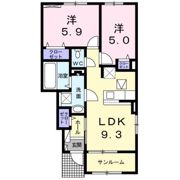 アルシオーネDの間取り画像