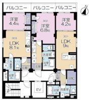 Maison Futaba（メゾンふたば）の間取り画像