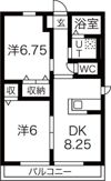 ハニーハイツBの間取り画像