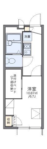 レオパレス星丘Bの間取り画像