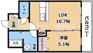 ミモザコートの間取り画像
