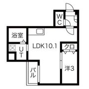 Jack dotokukitaⅡの間取り画像
