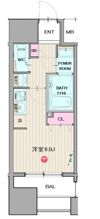 パークフラッツ弁天町駅前の間取り画像