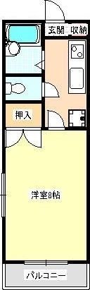 クロノス新生の間取り画像