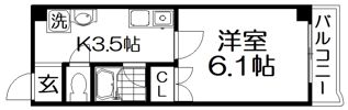 フォーシーズン北堀江の間取り画像