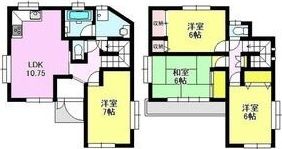 岩押町A貸家の間取り画像