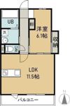 イデアーレ中庄Aの間取り画像