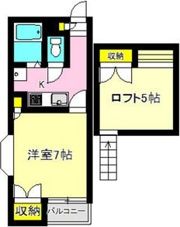 シティーパレス上中居第二の間取り画像