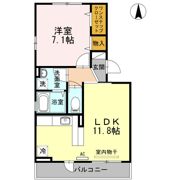 グランビアAの間取り画像