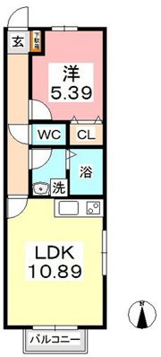 クレモンポイント Bの間取り画像