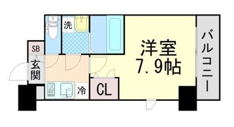 エスリード三宮旭通の間取り画像