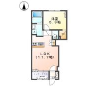 （仮）下郡新築APの間取り画像