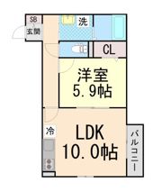 シャルマンコート豊中の間取り画像