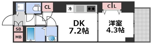 S-RESIDENCE堺筋本町Unoの間取り画像