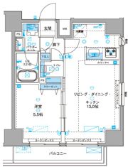 ジェノヴィア浅草Ⅲグリーンヴェールの間取り画像