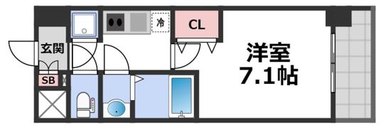 セレニテ京橋クレアの間取り画像