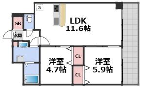 レジデンシア都島アイラの間取り画像