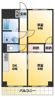 クローネ川口の間取り画像