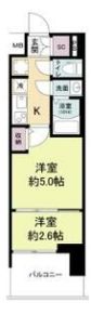 セレニテ難波グランデノールの間取り画像