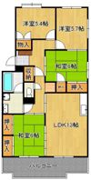 エメラルドマンション到津 505号室の間取り画像