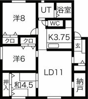 ポプリ真々地IIの間取り画像