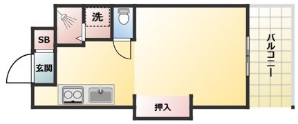 白岩ビルの間取り画像