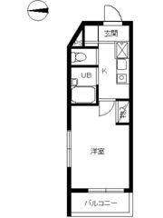 スカイコート神楽坂第2の間取り画像