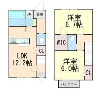 建石ヒルズの間取り画像
