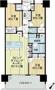 グランドオーク九品寺の間取り画像
